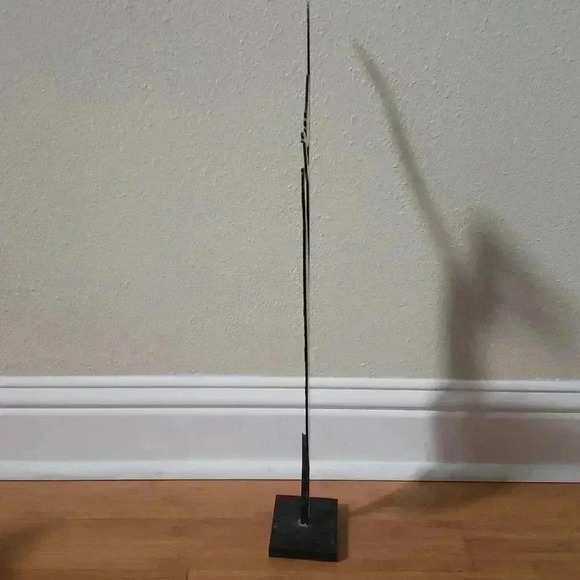 RARE EARLY SIGNED METAL ART WORK by CLAUDINE BUELL : DANCING LADY - Picture 3 of 6